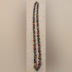 Multicolor Beaded Wooden Necklace